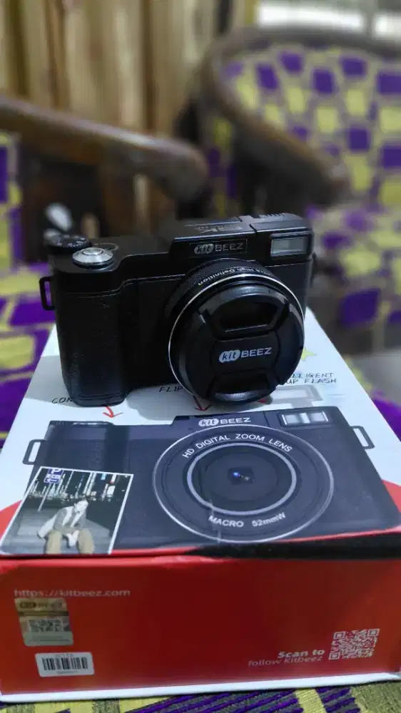 Kamera Vlog Kitbeez KP-4 5K/75MP Fullset + Memory - Mulus!