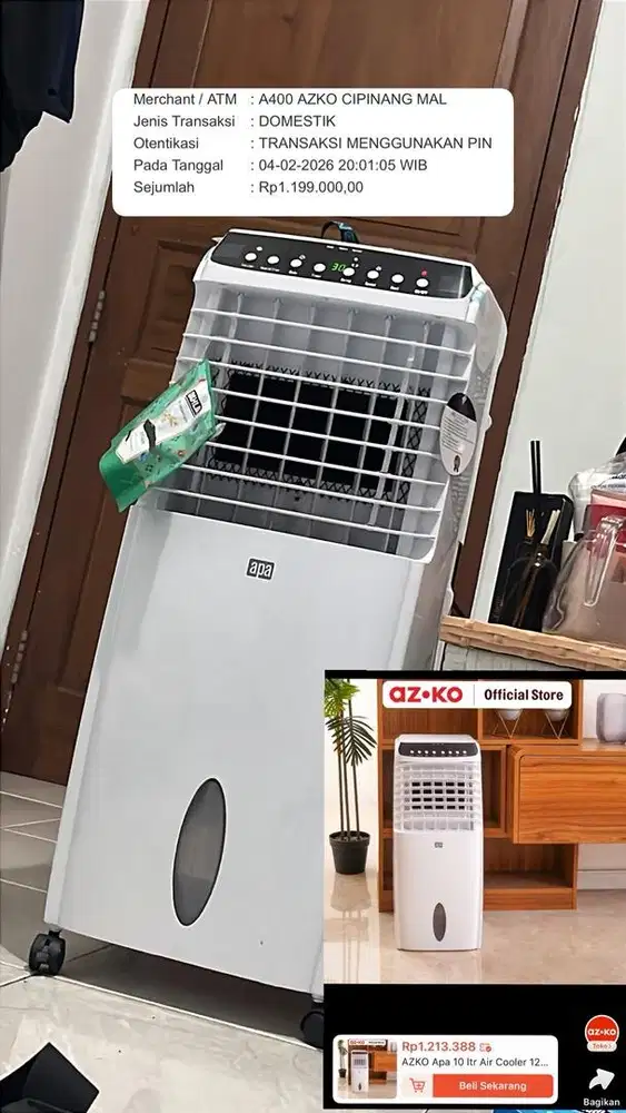 Air cooler merk APA AZKO