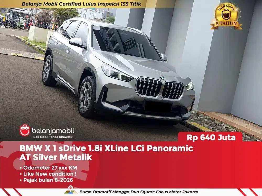 [ LOW KM ] BMW X1 X 1 sDrive 1.8i XLine LCi AT Silver 2023/2024