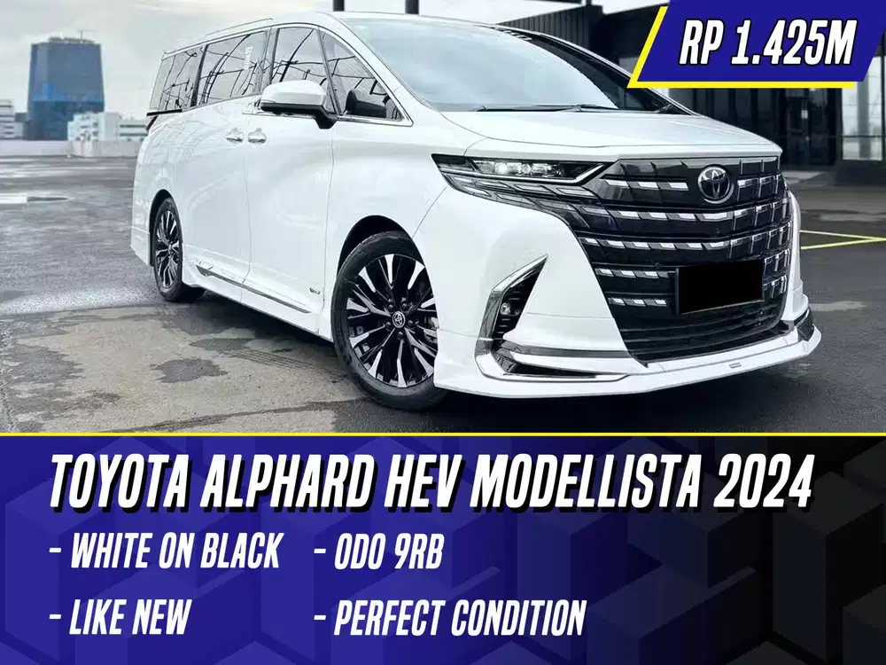 Toyota Alphard HEV Hybrid Modellista 2024 White Putih Modelista