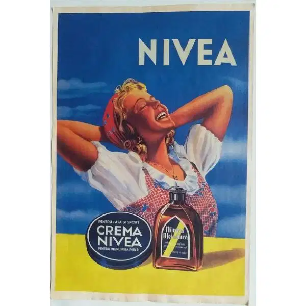 iklan kertas CREMA NIVEA  Zaman Belanda