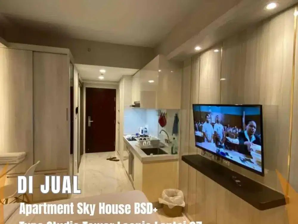 DIJUAL Sky House BSD City Tower Leonie Type Studio Lantai 27