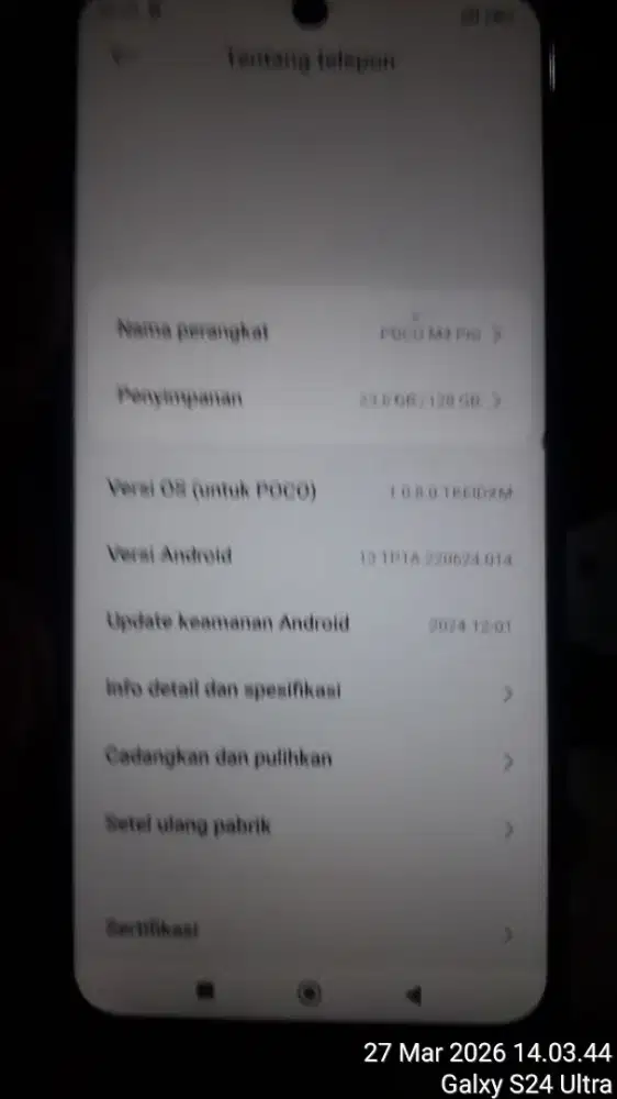 Hp poco M4pro ram 6/128 GB siap pakai