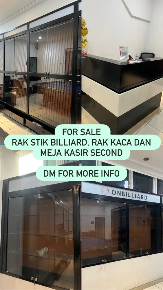 DIJUAL RAK DAN MEJA BILLIARD