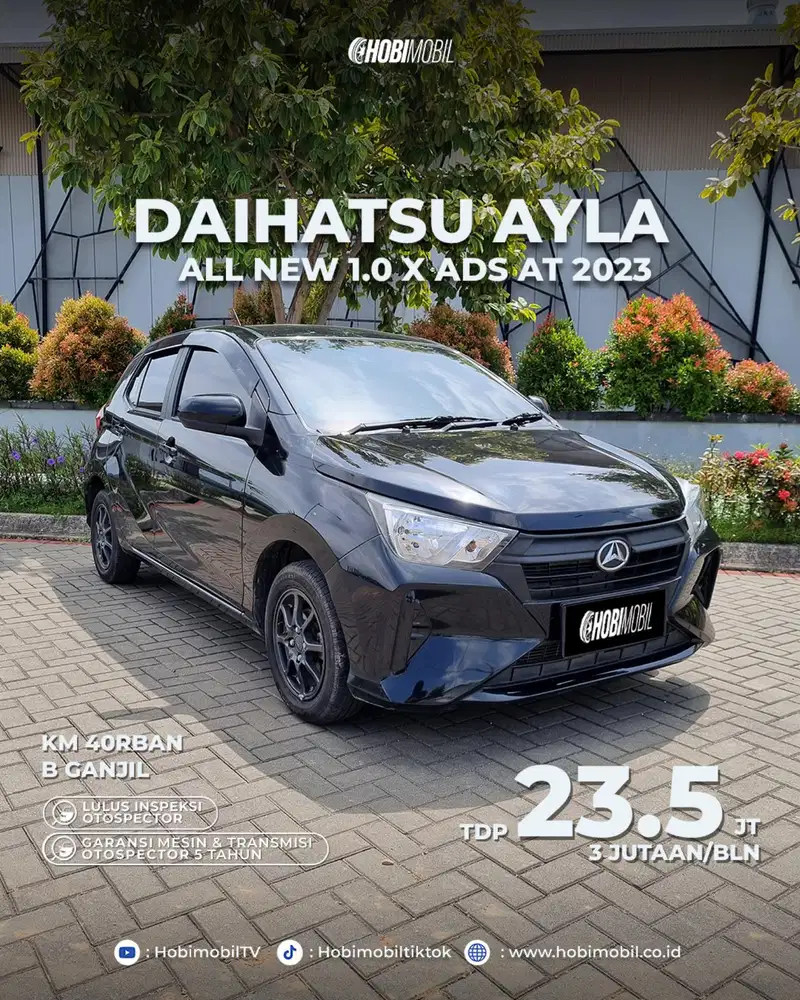 All New Ayla 1.0 X ADS AT Thn 2023
