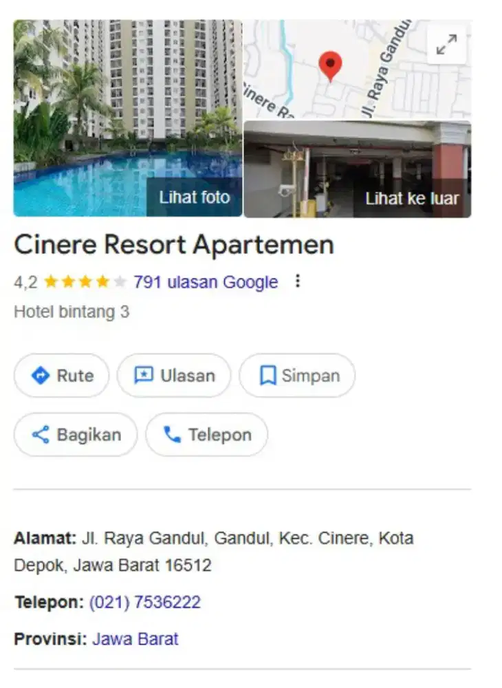 Di jual apartemen,studio.