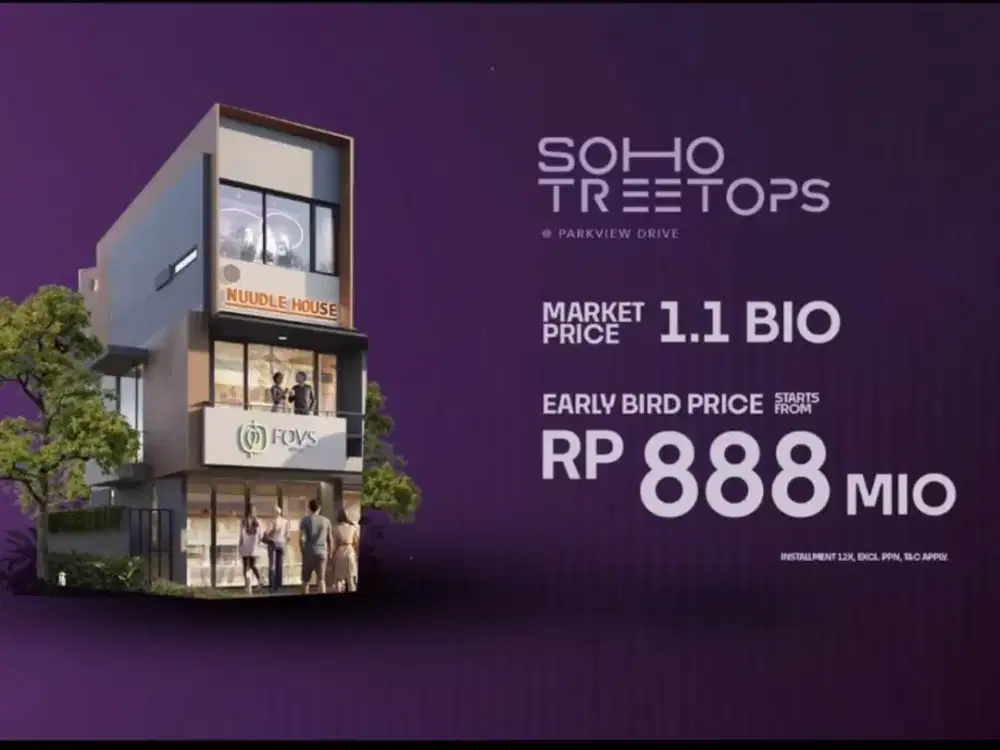 Promo Terbatas! Rumah 3 Lantai 888 Juta + Backyard Nyaman