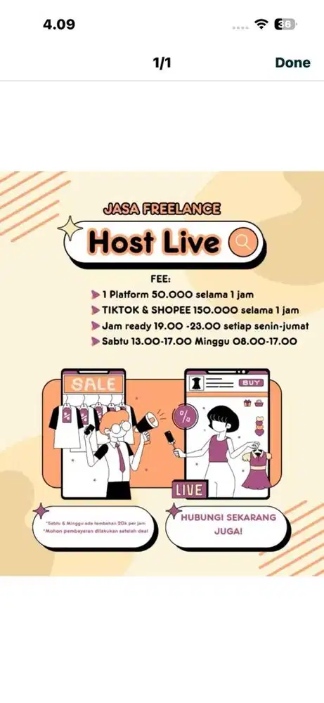host live part time