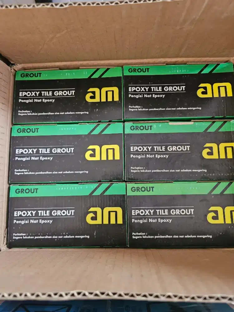 Epoxy Tile Grout AM 1kg Set (A+B+C) Warna Granite