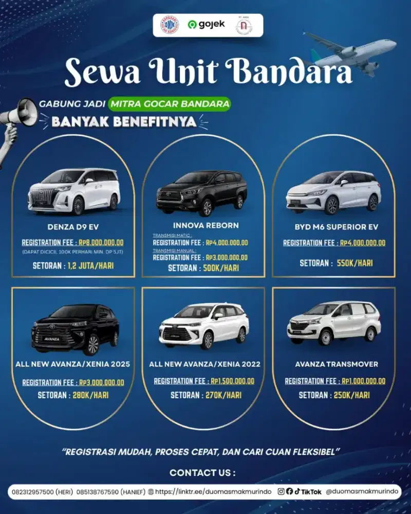 DRIVER MOBIL RENTAL ONLINE BANDARA