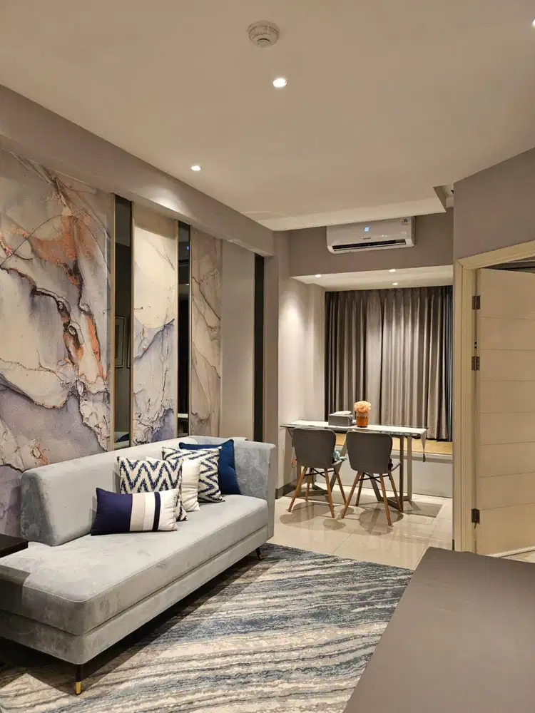 DISEWAKAN APARTEMEN BENSON TOWER 2BR INTERIOR MODERN CANTIK POLL