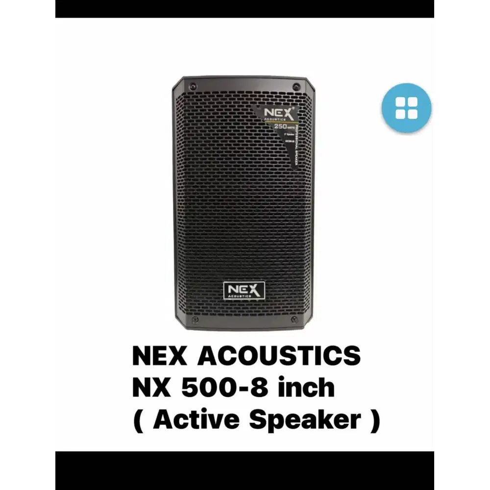 NEX ACOUSTICS NX500 8 inch - Active Speaker