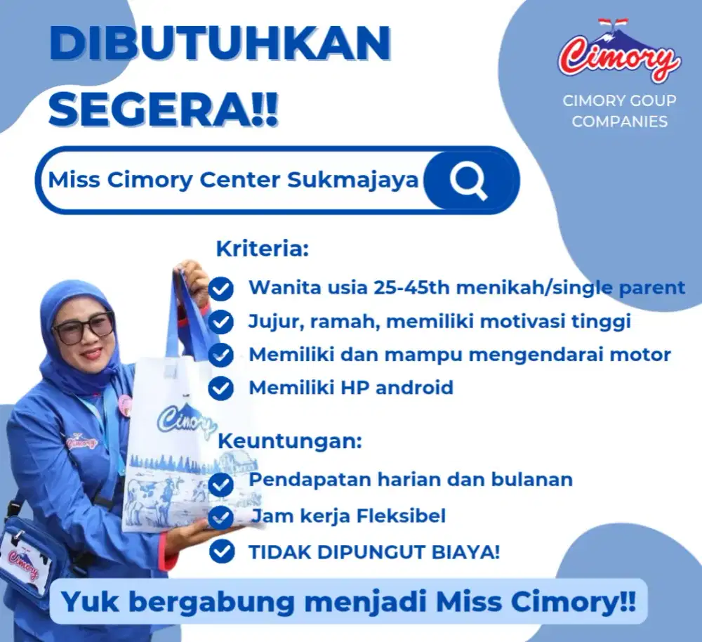 Lowongan Miss Cimory Depok