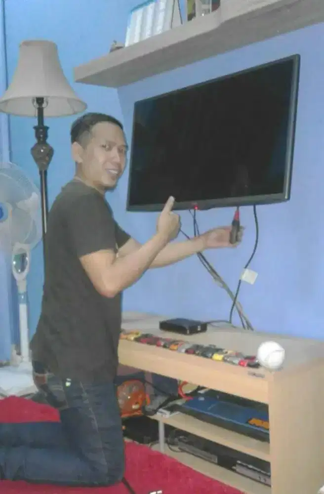 jasa PASANG BRACKET utk gantungan TV LED LCD di tembok kuat kokoh aman