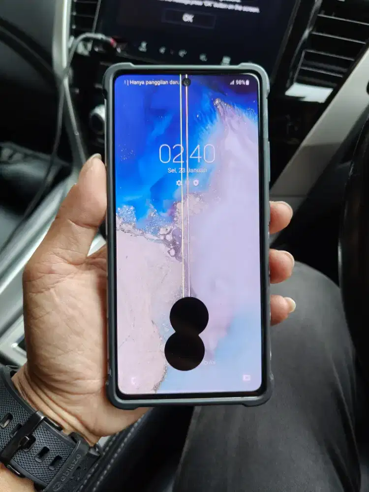 Samsung S10 lite bekas minus