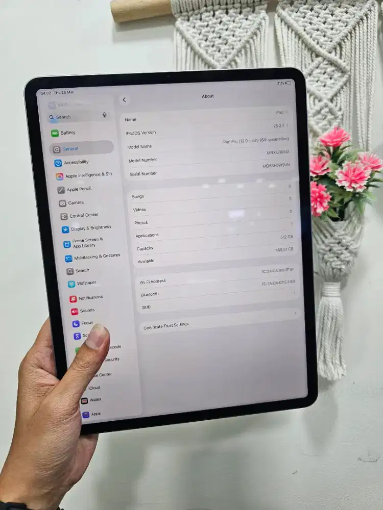 ipad pro M2 12,9 inch 512 + magic keyboard