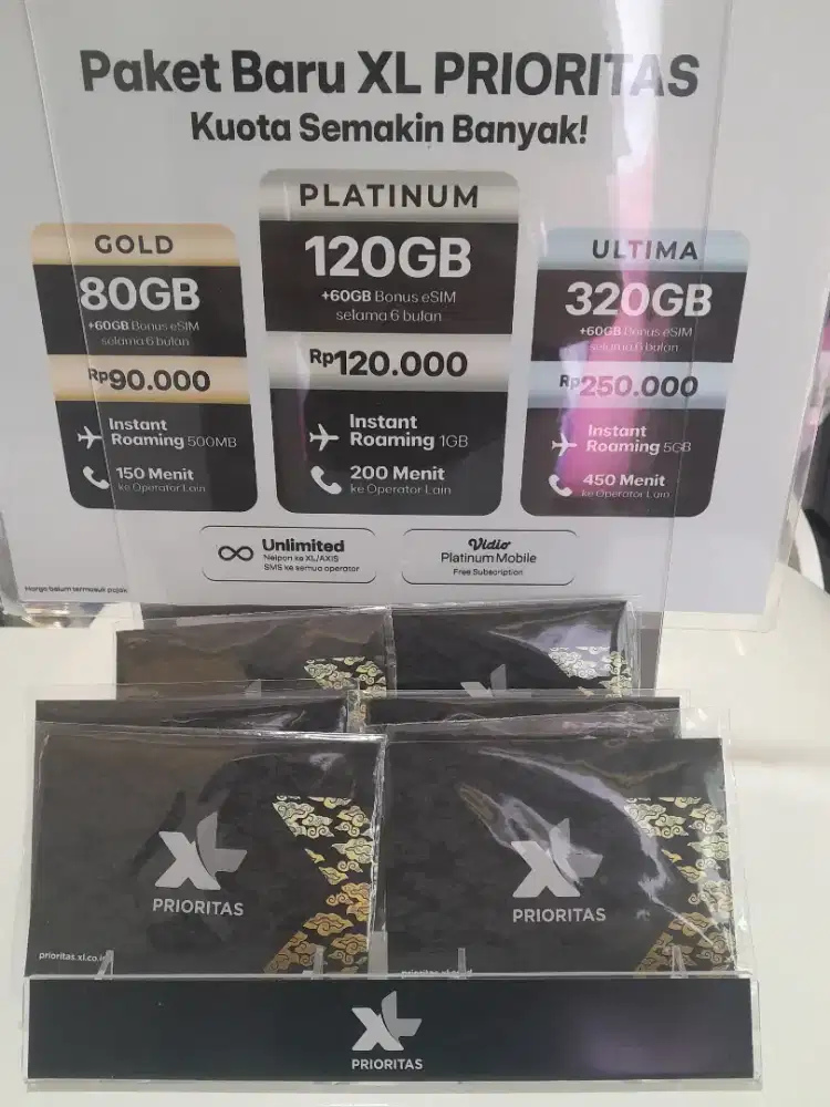 nomor cantik bisa request free kuota 1 bulan XL prioritas