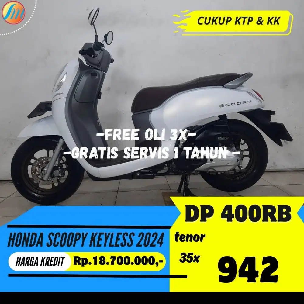 HONDA SCOOPY KEYLESS 2024 KREDIT DP 400RIBU ANGSURAN SANGAT RINGAN