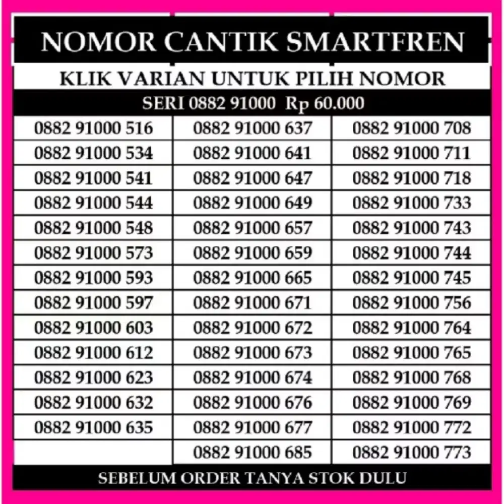 Cek Nomor cantik Kartu perdana Smartfren kartu Perdana Prabayar