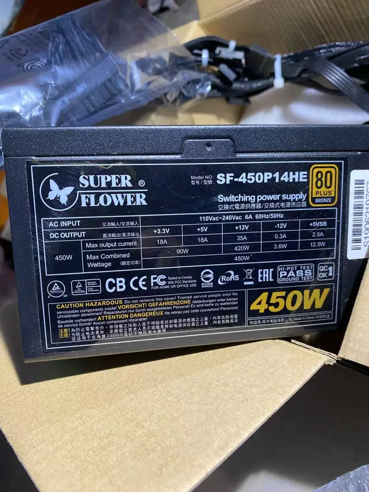 PSU / Power Supply Super Flower King 450W 80+ Bronze