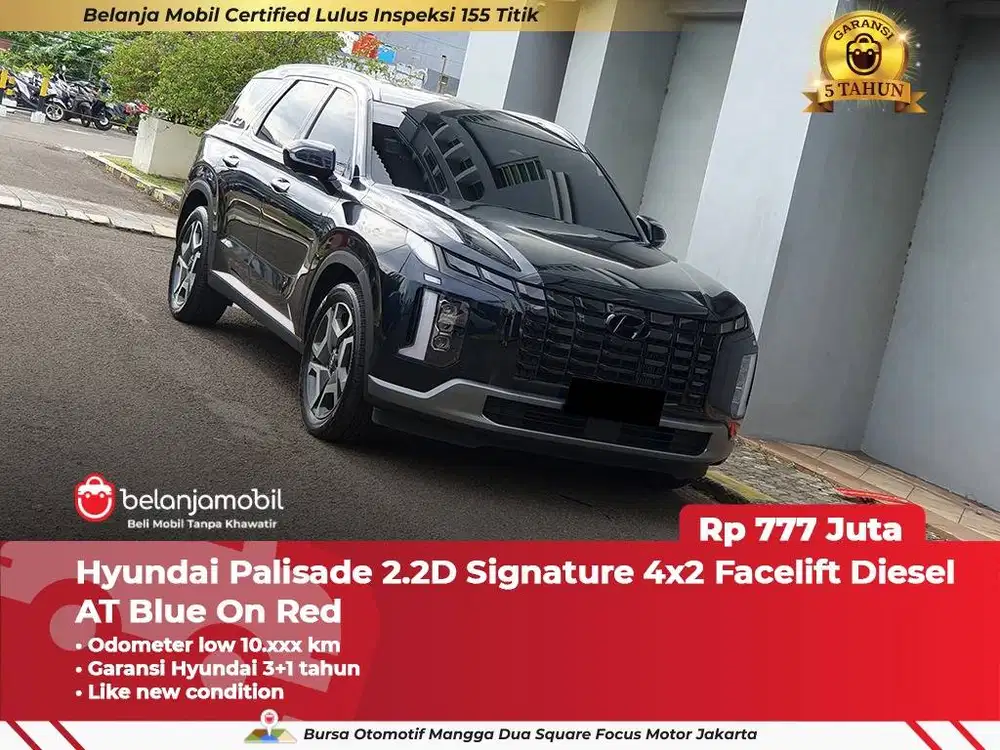 [ LOW KM 10RB ] Hyundai Palisade 2.2D Signature 4x2 Facelift 2024/2025