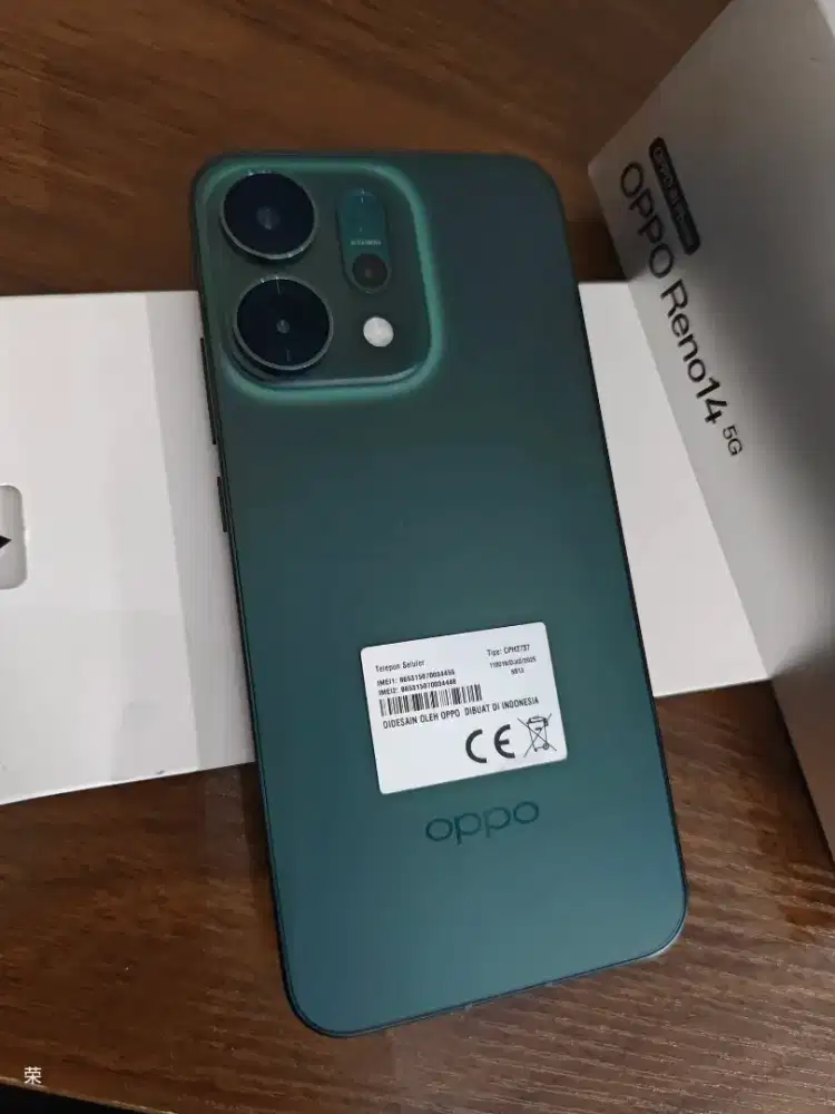 Oppo reno 14 5g 12/256 second bekas resmi