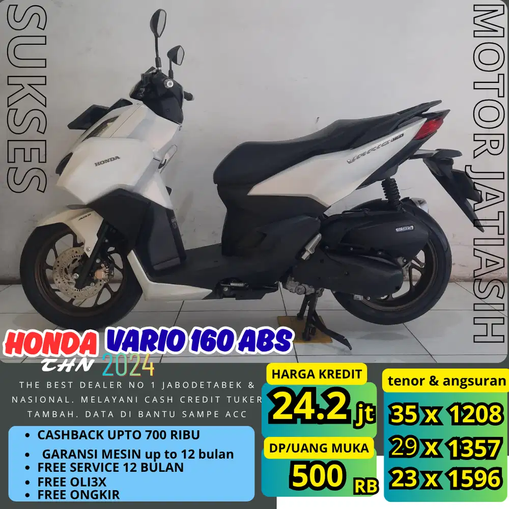 PROMO (SUKSES MOTOR) DP TERMURAH SYRAT CUKUP KTP&KK VARIO 160 ABS 2024