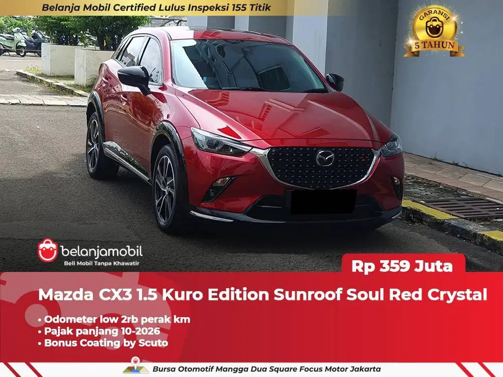 [ LOW KM 2RB ] Mazda CX-3 CX3 CX 3 1.5 Kuro Edition Sunroof 2025/2026
