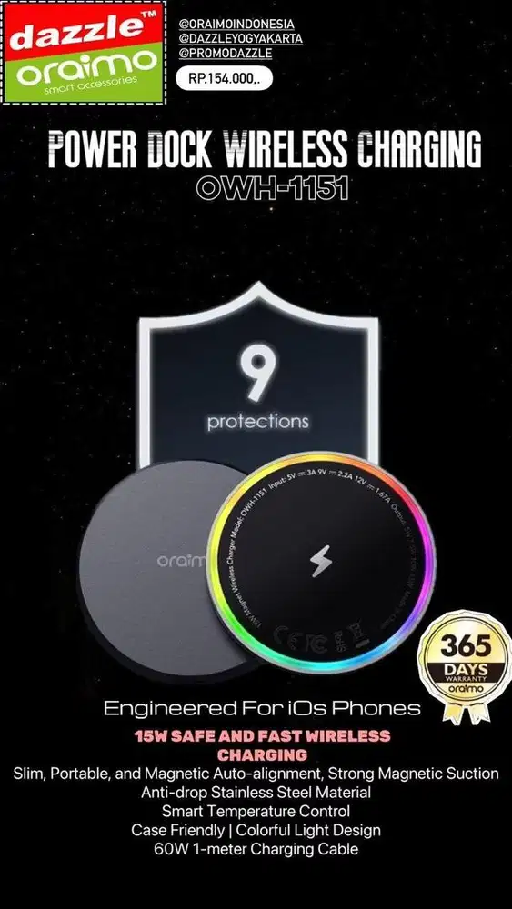 Magsave Charger Oraimo OWH-1151