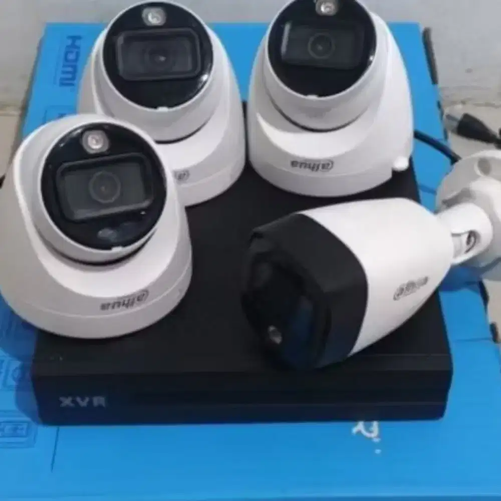 Paket Cctv bekas dahua full color 4 kamera