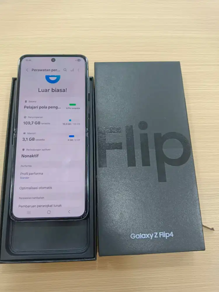 Second Samsung Z Flip 4 128GB Mulus