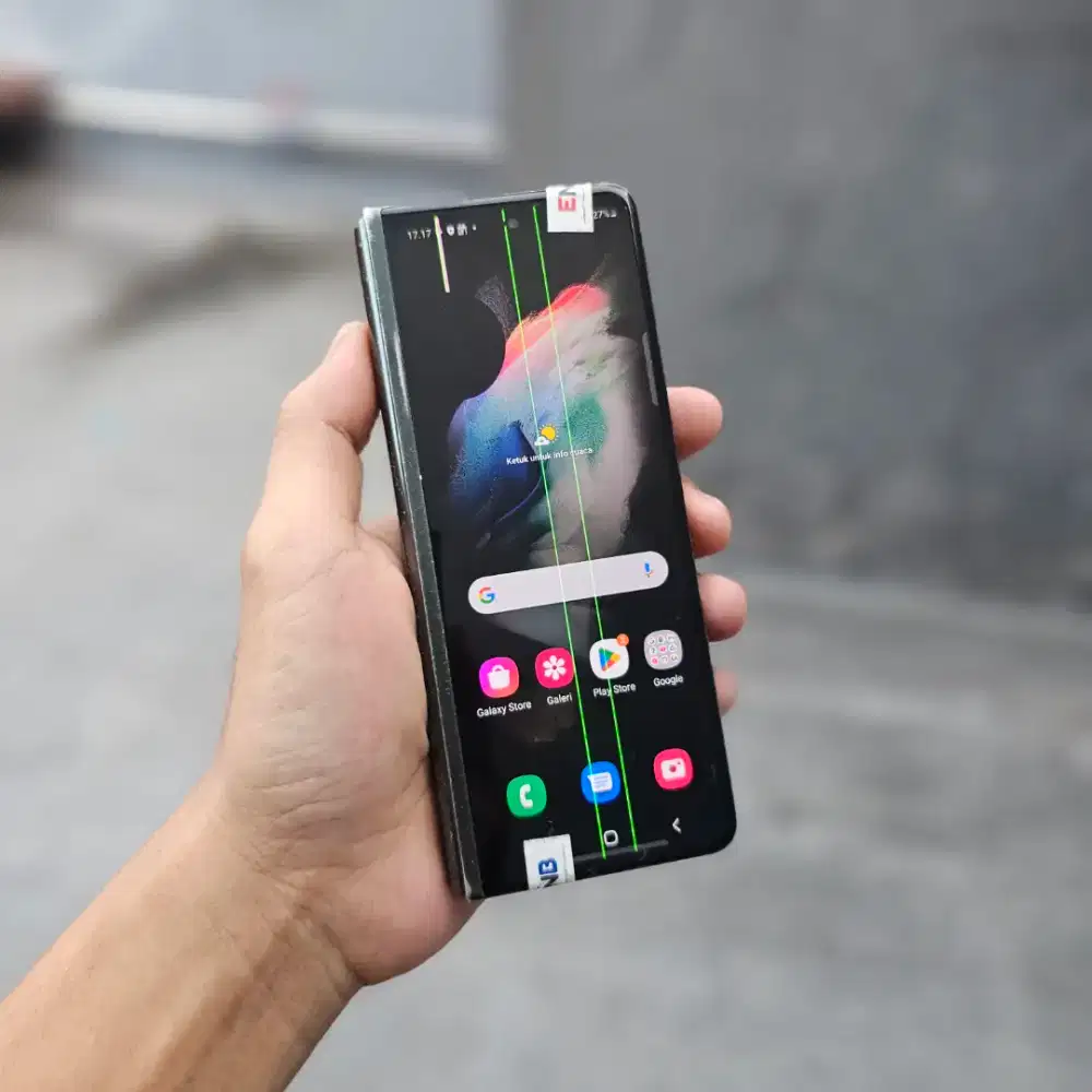 SAMSUNG GALAXY Z FOLD 3 SEIN 5G 12/256 GB MINUS FUNGSI 100% NORMAL