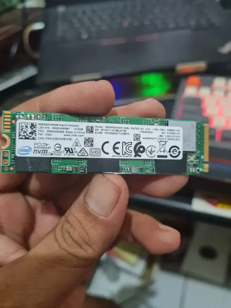Intel m.2 NVME 512Gb