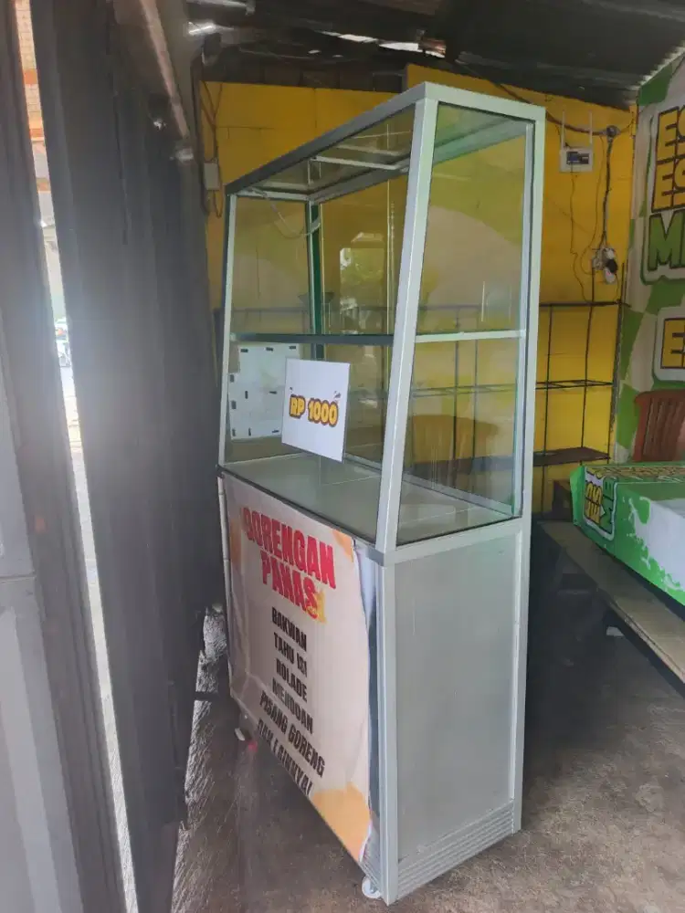 Etalase alumunium/gerobak alumunium