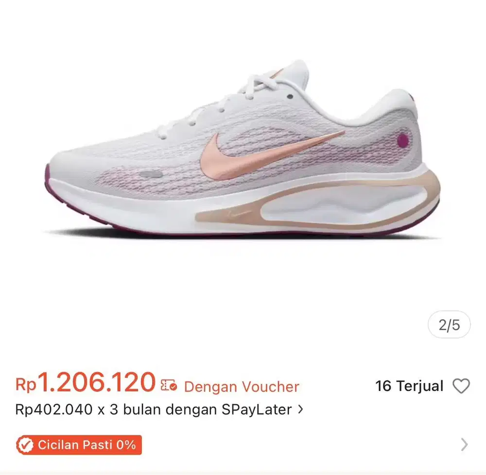 Sepatu lari nike journey run wanita