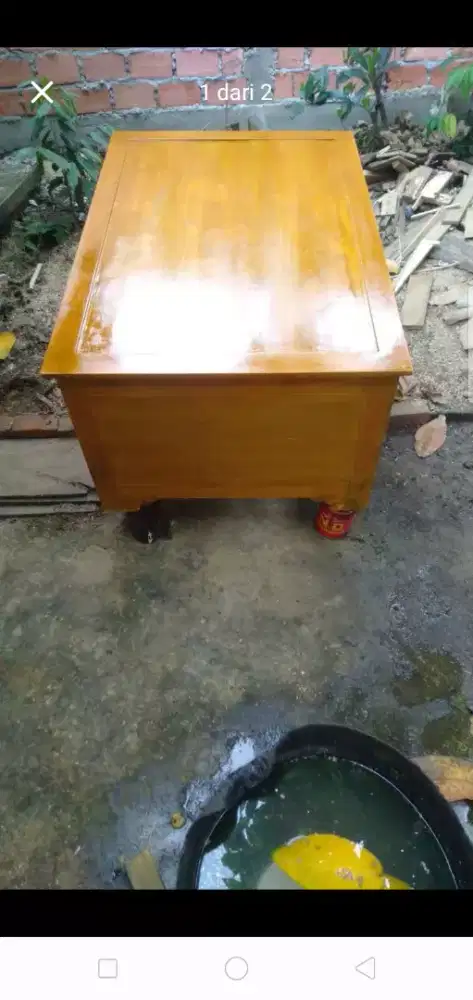 Meja full kayu tembesu