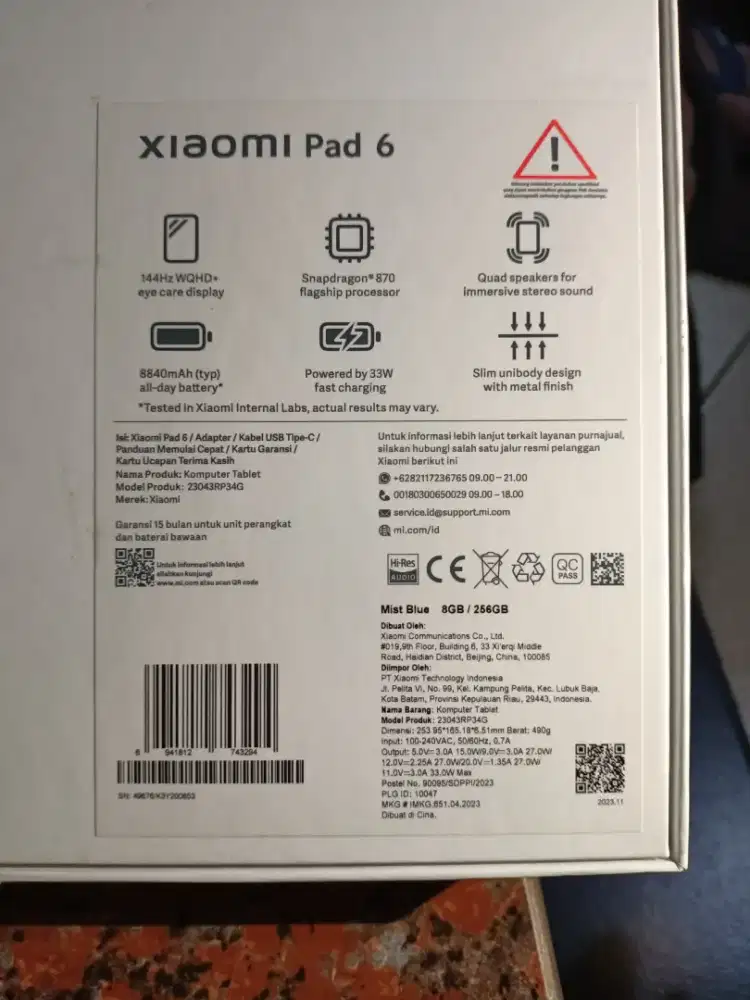 Jual Xiaomi pad 6