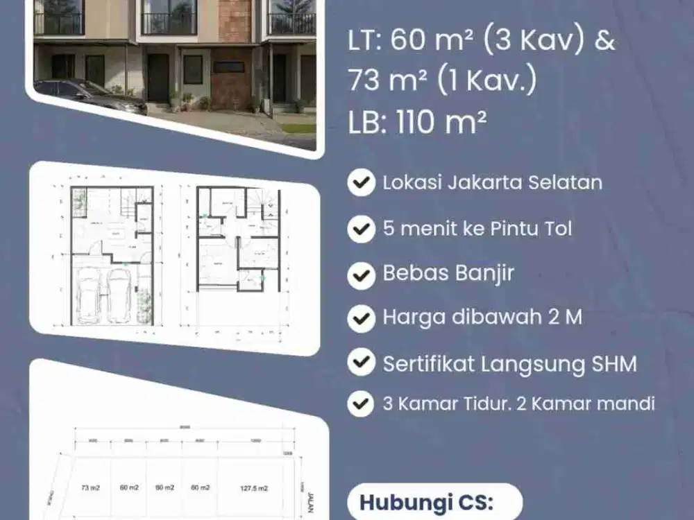 RUMAH INDENT DALAM KOMPLEK KOMPAS JAKSEL