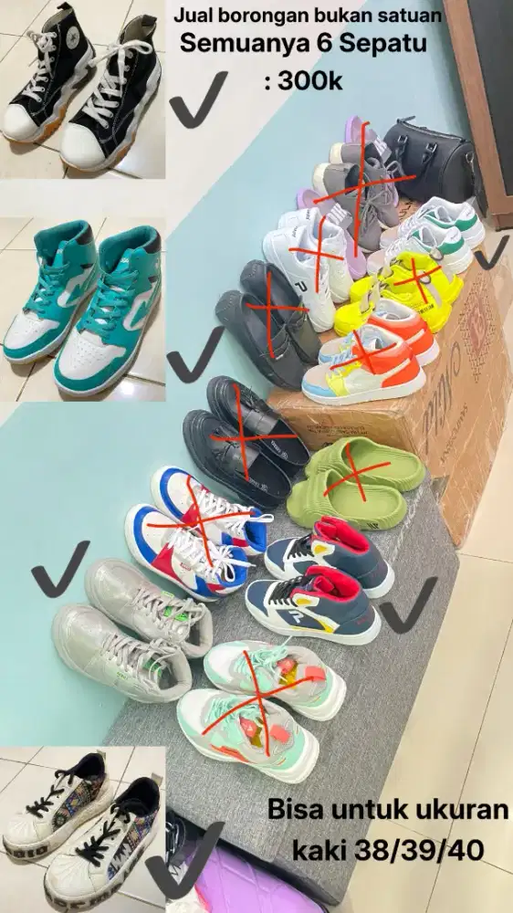 Jual rugi sepatu edisi mau pindah kota