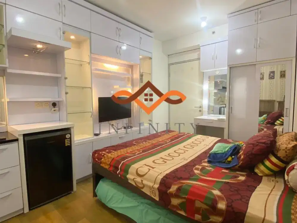 Sewa Apartemen Greenbay Pluit Studio Full Furnished View ke Mall Siap Dihuni langsung Uk. 21 M2