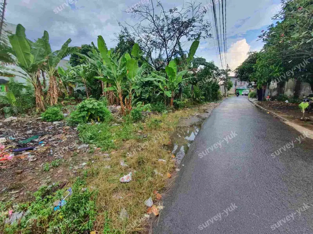 Tanah 200 m2 SHM bebas banjir startegis Pondok Benda - Pamulang