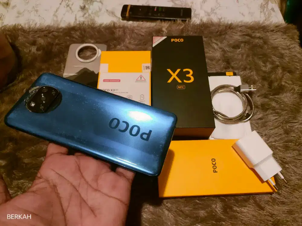 Jual Poco X3 NFC Ram 8/128 fulset Original 90% mulus..