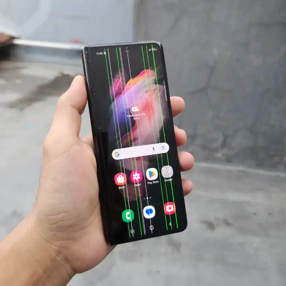 SAMSUNG GALAXY Z FOLD 3 SEIN 5G 12/256 GB MINUS FUNGSI NORMAL