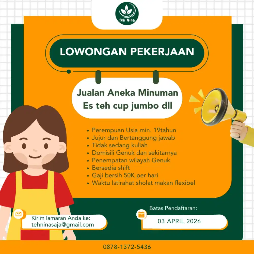 Penjual Es Teh Cup Jumbo