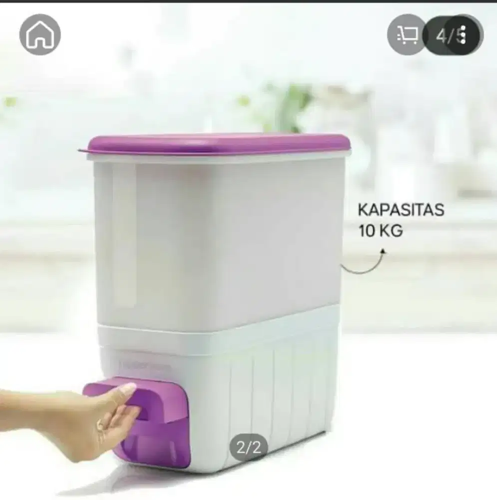 Proveled tempat beras tupperware