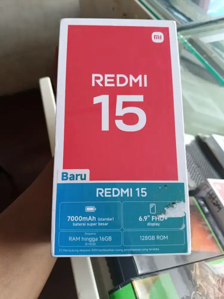 new redmi 15 8/128 garansi resmi 1th