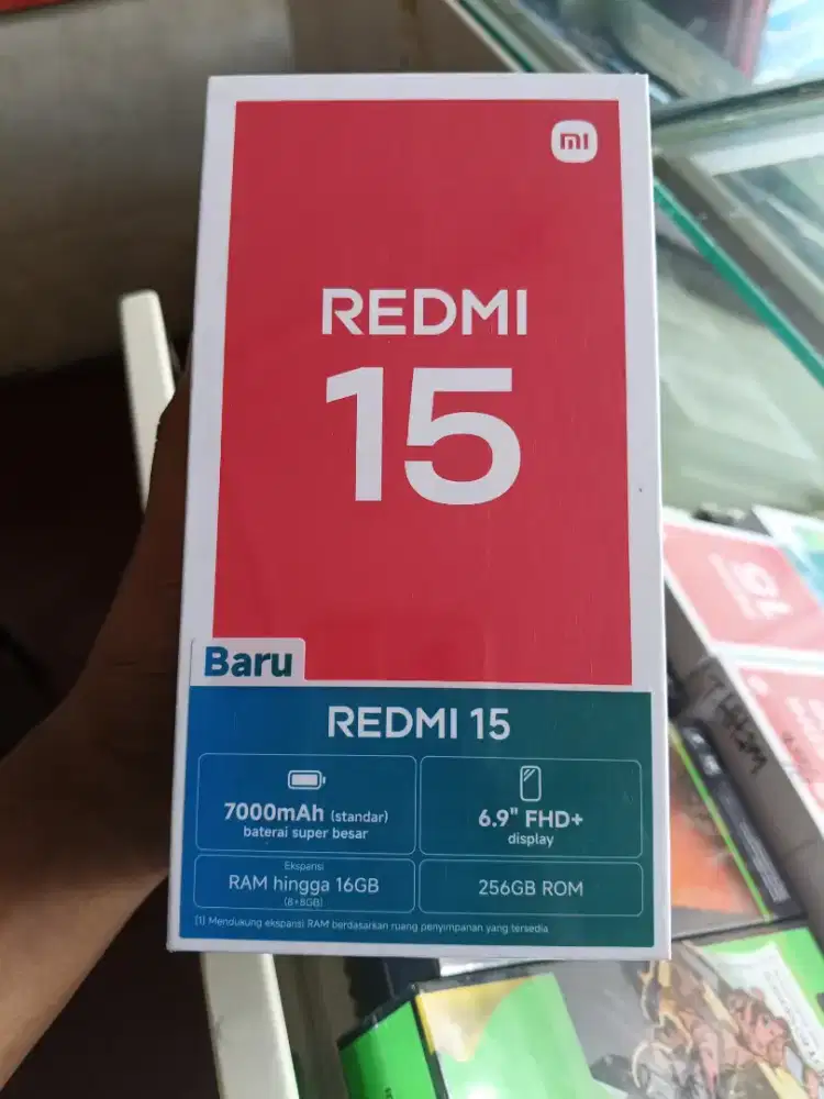 new redmi 15 8/256 garansi resmi 1th