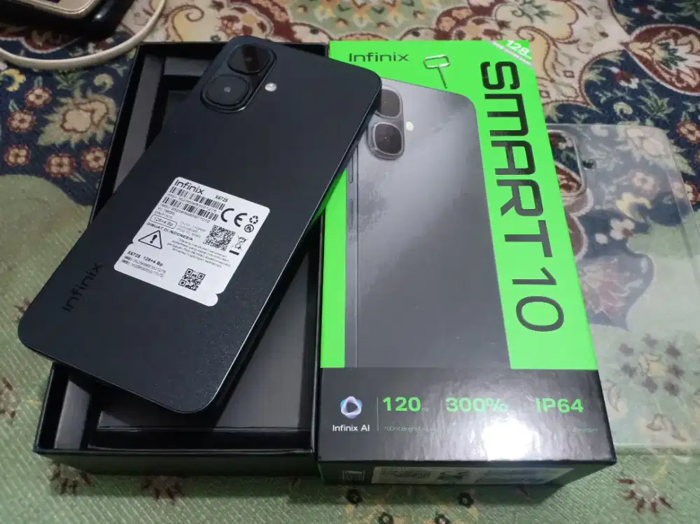 Infinix smart 10 ram 4+4/128Gb fullset mulus super like new no minus