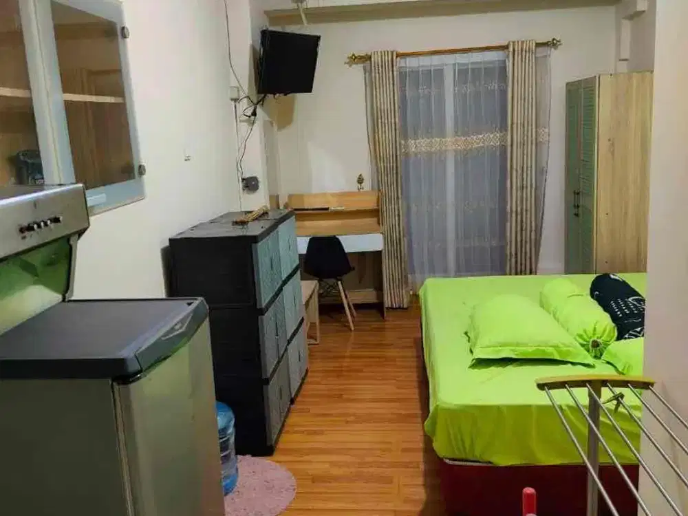 Apartemen Green Lake Tipe Studio Full Furnish Lengkap Siap Huni di Sunter Jakarta Utara