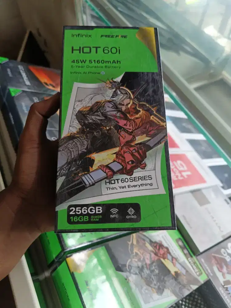 new infinix hot 60i 8/256 garansi resmi 1th